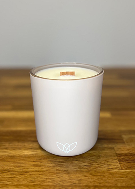 Matte blush candle