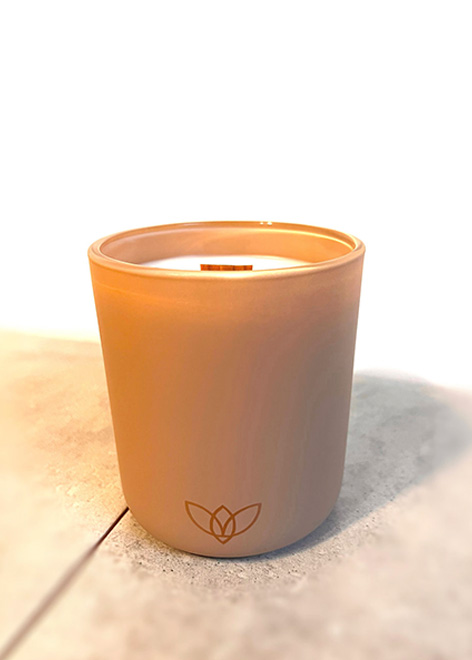 Matte sienna candle